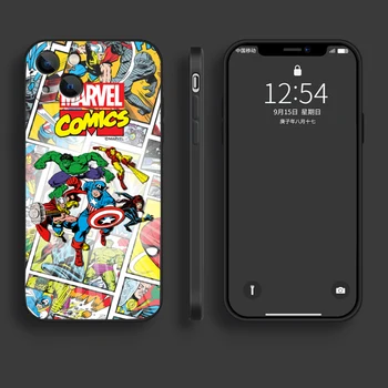Sjedalo Za telefone Marvel s spider-man i Iron man za iPhone 11 12 Pro MAX 6S 7 8 Plus XS MAX 12 13 Mini X XR SE 2020 Soft Stražnji poklopac od TPU