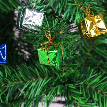 60 kom. Mali Božićni Poklon kutija, Blagi Ukras za Božićno drvce, Svečana Poklon pakiranje, ukras za Božićno drvce (slučajna boja)