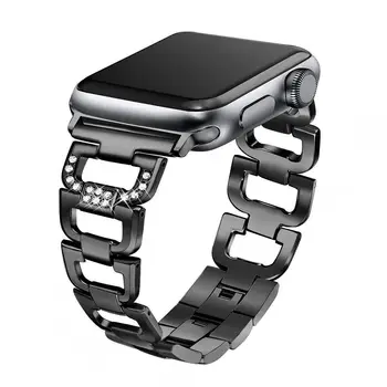 Essidi Za Apple Watch Series 6 SE 5 4 3 2 1 Remen Za sat Od Nehrđajućeg Čelika 38 40 42 mm 44 mm Metalna Narukvica Zglob Spone Za Iwatch