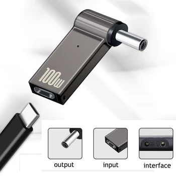 PD 100 W Laptop Snaga Punjač Adapter za Napajanje USB Type-C Ženski na DC Utikač Konektor Pretvarač za Acer i Samsung