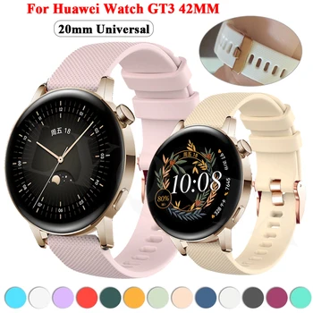 20 mm GT 2 Silikonske Naramenice Za Huawei Honor Magic Watch 2 42 mm Remen Za sat Sportske Pametni sat Zamjena GT2 GT3 GT 3 42 mm Narukvica