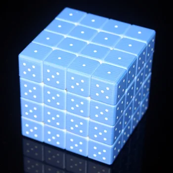 Običaj Kocka UV tisak 4x4x4 Braille Otiska Prsta 3D Reljef 4*4*4 Edukativne Igračke Cubo Magico bez Naljepnica za Djecu i Dječaka