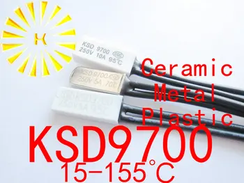 KSD9700 Metal Plastika, Keramika 15-155 stupnjeva Prekidač za Kontrolu Temperature Osjetnik 9700 Termostat Термозащита x 100 KOM