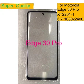 10 kom./lot Za Motorola Edge Pro 30 XT2201-1 Zaslon Osjetljiv na dodir Prednji Vanjski Stakleni Poklopac Objektiva Za Moto Edge Plus 2022 LCD staklo s OSA