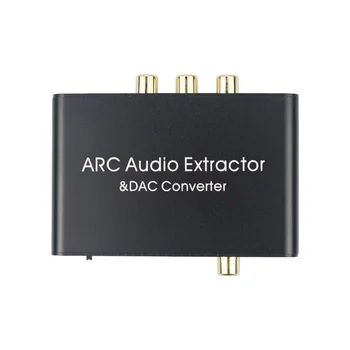 Pretvarač ARC DAC Adapter HDMI-kompatibilnu Kanal za povrat zvuka Digitalni Optički SPDIF Koaksijalni Na analogni 3,5 mm L / d Stereo