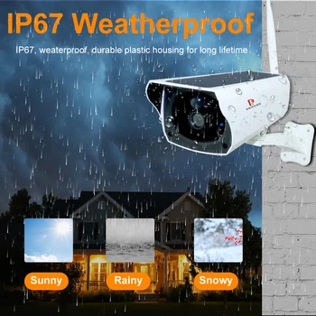 1080P Solarna WiFi IC Metak Sigurnost IP Kamera 2MP Niska Potrošnja video Nadzor CCTV S Baterijskim Napajanjem Bežična Solarna IP Kamera