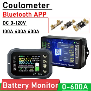 DC 120 v 100A Bluetooth APLIKACIJU Monitor Baterije Digitalni Tester Kapaciteta Mjerač Lifepo4 olovo-kiselina litij-ionska punjiva litij-12 24 36 48 U RV AUTOMOBIL