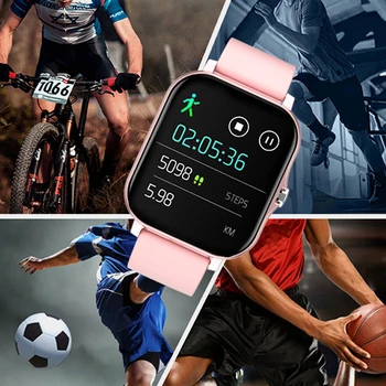 Pametni Satovi IPS HD S Punim Zaslonom osjetljivim na Dodir Smartwatch Bluetooth Pozivi Satovi Za Muškarce Žene Fitness-Narukvica za Android i Ios Smartwatch