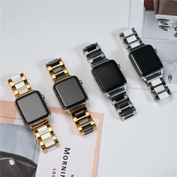 Preciznost Keramičke remen od nehrđajućeg Čelika Smart Remen za Apple Watch Series 6 5 4 3 2 1 SE