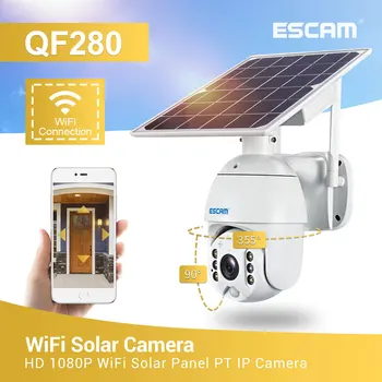 1080P IP Kamera WIFI 8 W Solarni Panel Baterija Skladište Sigurnosti Vanjska PTZ Kamera za video Nadzor Smart Security Monito Vodootporan