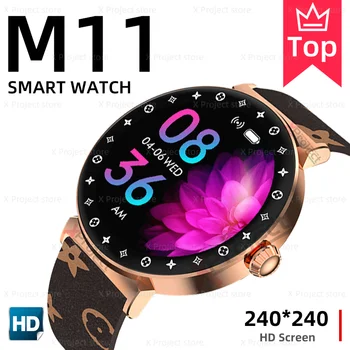 M11 Pametni Sat 2022 Dama Stil NFC Bluetooth Poziva Smartwatch Za Za Muškarce i Za Žene Luksuznih Satova pk X3 X5 HW3 HW28 DT2 DT3 DT4 PRO MAX