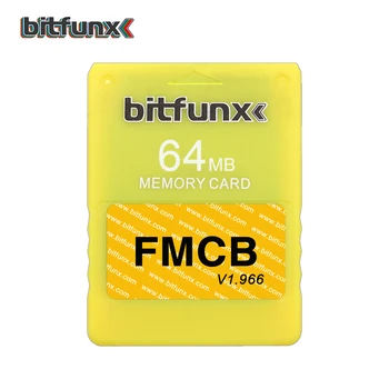 Bitfunx 64 Mb memorijsku karticu PS2 FMCB Free Mcboot OPL Spremanje Igara za Playstation2 Retro Igraća Konzola Ljubičasta Plava Boja