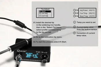 STM32 T12-945 MINI-Svjetiljke Postaja E-mail glačalo 1,3-inčni Digitalni postaja lemilica aparat za varenje alat bez napajanja