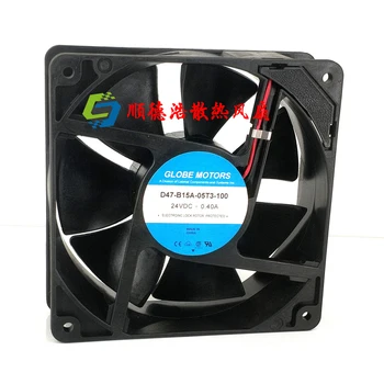 Globe Motors D47-B15A-05T3-100 Server ventilator za hlađenje DC 24 v 0.4 A 120x120x38 mm 2-žični