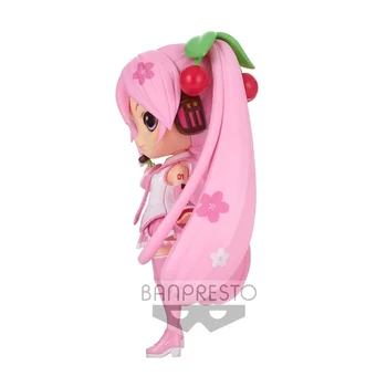 Bandai Pravi QPosket Хацунэ Мику Anime Figure Sakura Мику Kawai Slatka Figurice i Igračke za Djevojčice i Dječake Dječji Rođendan Pokloni