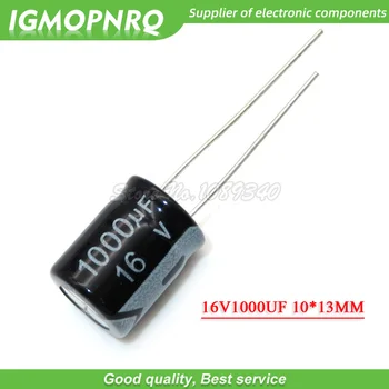10ШТ 16V1000 uf 10*13 mm 1000 uf 16 10 cm * 13 cm Aluminijski elektrolitski kondenzator U 16-1000 uf