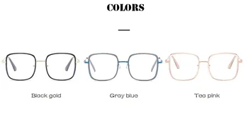 Naočale za Kratkovidnost sa anti-plavom Svjetlošću, Ženske Boxy Vintage Optički Muške studentske Gotove Naočale, naočale na recept -0,5-4,0