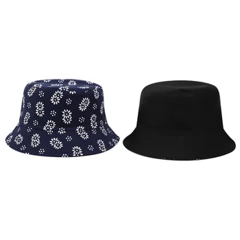 Cvijet pamuka tiskanje kantu šešir ribarski šešir vanjski uvjeti na šešir, kapu od Sunca kape za muškarce i žene 367