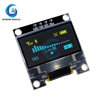 0,96 cm 128*64 OLED Zaslon Modul Plava/Bijela/Žuta Upravljački program za Kontroler LCD Zaslon PŠENICA I2C Sučelje 4 Pin Za Arduino