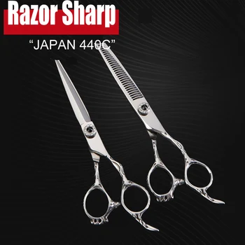 5,5 i 6,0 cm JAPAN 440C Frizerske škare trgovina alata za frizerske škare profesionalne škare za šišanje kose филировочные салонные škare