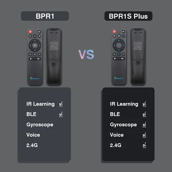 BLE BPR1 BPR1S Plus BT 5,0 Pametna Bežična Antena Miš 2,4 G s Гироскопом Voice Daljinski Upravljač BT za Android smart Tvbox