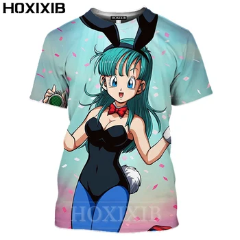 HOXIXIB 3D Print Anime Majica Za Djevojčice Za Muškarce Сенпай Hentai Manga Majica Seksi Zec Loli Pjeskovita Plaža Ljepota Harajuku Ženska Ulica