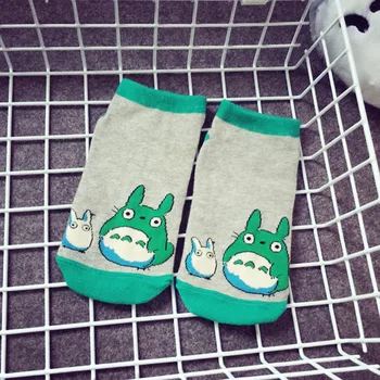 Anime Je Moj Susjed Totoro Čarapa Muške I Ženske Čarape-Brod Crtani Totoro Pamučne Kratke Čarape Do Gležnja Rekvizite