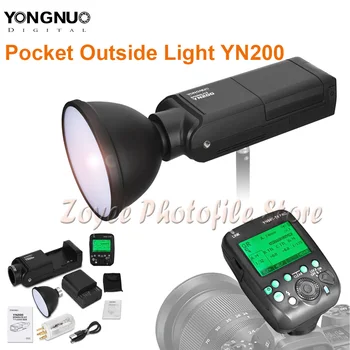 Litij baterija YONGNUO YN200 TTL HSS 2,4 G 200 W s USB Type C kompatibilna s YN560-TX (II) / YN560-TX Pro /YN862C za Canon Nikon