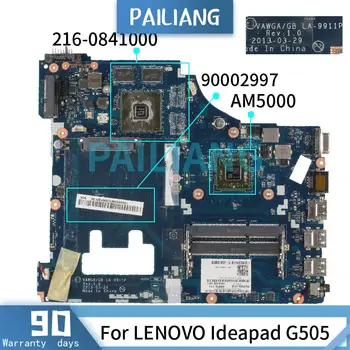Matična ploča za LENOVO Ideapad G505 AM5000 Matična ploča laptopa 90002997 LA-9911P 216-0841000 DDR3 Testiran je u REDU