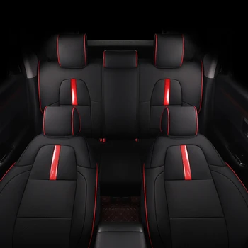 Presvlake za sjedala CRV na rezervacije za Izbor Honda CRV 2017 2018 2019 2020 2021 2022 Full-Auto oprema-Koža Crne Boje