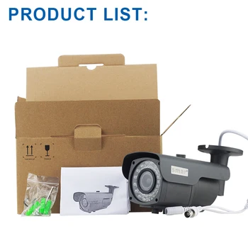 Smartdots.com ™ nema mogućnost CCTV AHD Kamera SONY IMX323 Senzor 1080 P Zoom 2,8-12 mm Objektiv Nadzor 2.0 mp Noć Vizija Sigurnosnih Video AHD Skladište