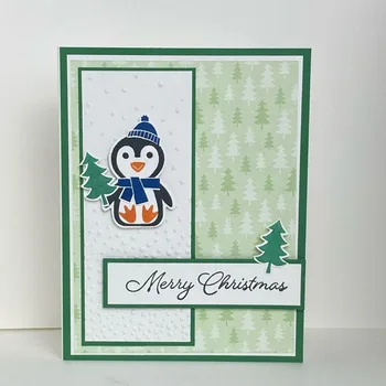 Pečat s likom Pingvin i Graditelj Pingvina Umire 2021 Nove Božićne Prozirne poštanske Marke i Markice Pingvin Plutajući za DIY Scrapbooking