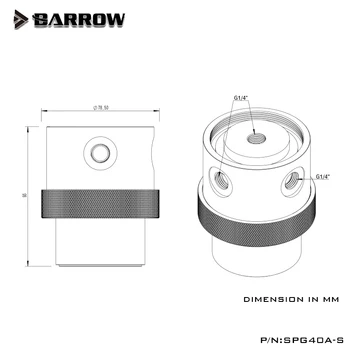 Barrow D5 Pumpa Kutija Komplet Za 18 W PWM Pumpa Spremnik u Kombinaciji Maksimalni Protok 1260Л/h Za PC Sustav za Hlađenje Vode SPG40A-S