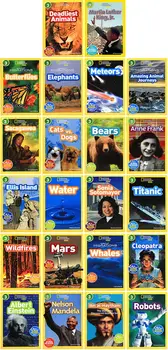 22 Knjige National Geographic Kids Readers Razina 3 Površan Čitatelj Engleski Čitanje Knjiga Pakleno školski život
