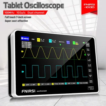 FNIRSI-1013D Digital Flatbed Osciloskop Dvokanalni 100 M širina Pojasa 1GS Frekvencija Uzorkovanja Mini Tablet Digitalni Osciloskop