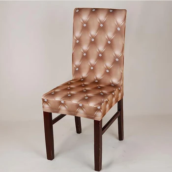 Navlake za stolice od umjetne kože, elastična gumena Elastan, univerzalna veličina, Navlake Za Stolice, Zaštitne Navlake za stolice, pribor za uređenje doma