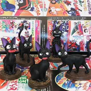 Anime Lik Kiki Dostava Pratnja Filma Gigi Figurice Japanski Crni Mačak Set od 6 PVC Materijala Poklone Igračke
