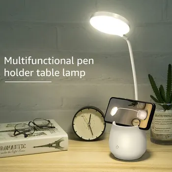 Led lampe za 1250 mah Lampe za čitanje sa olovkom/Držačem mobilnog telefona USB Punjiva Lampa za čitanje s osjetljivim na dodir noćno svjetlo za njegu očiju 2023