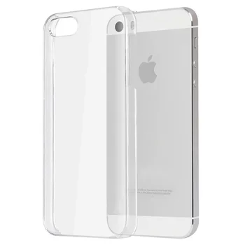 Za iPhone SE ultra-tanki clamshell to Prozirna mrlja otporan Plastični Prozirni Kruti Stražnji Poklopac Torbica za Apple iPhone Se 5 5S Sjedalo za telefone