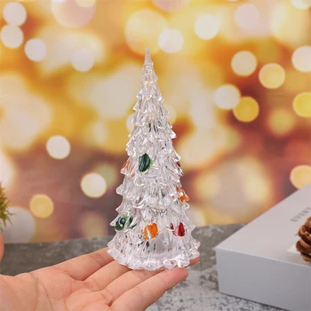 DIY Božićno Drvce Mini-božićno Drvce Led Svjetiljka Ukras, Smješten Na Desktop Home Dekor Božićni lutkine Dekor Dječji Darovi