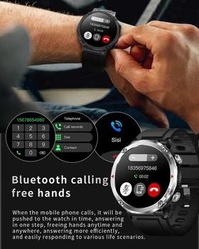 ChiBear Bluetooth Poziv Gospodo Pametni Sat 600 mah s Velikom Baterijom od 1,6 