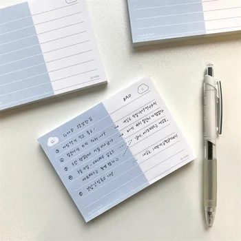 Ins Slatka Bijeli Oblaci Osmijeh Blok Za Bilješke Funkcionalna Mini Notepad Ured Za Kreativno Papir Za Poruke Kawaii Školskog Pribora 50 Listova