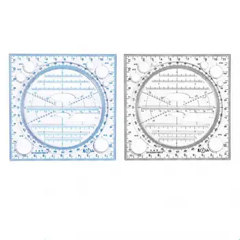 1pc Višenamjenski Predložak Za Crtanje Umjetnički Dizajn Izgradnja Arhitekt Stereo Geometrija Elipsa Crtanje u Mjerilu Ravnalo za Mjerenje