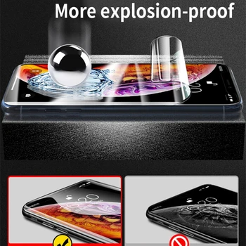 15S Zaštitna Torbica Za iPhone zaslona 12 11 13 Pro Max X XS XR 5 5S SE 2020 Гидрогелевая folija Za iPhone 7 Plus 8 6 6S 11 12 13 Mini
