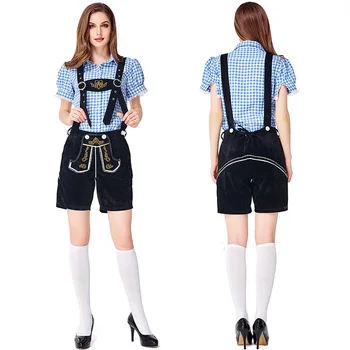 Kvalitetan Ženski Kostim za Njih, Ženski Kostim Njemačke Pivo Djevojke, Tradicionalna Bavarska Košulja Dirndl Sa pidžame, komplet od 2 predmeta, S-L 2