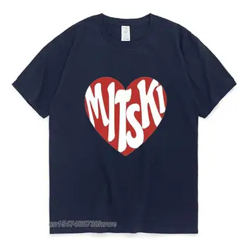 Majica sa po cijeloj površini u obliku Srca Mitski, Unisex, Ulica hip-hop Par, Moda Moda Majica, Хлопковая Ugodna Majica, Muška Ženska