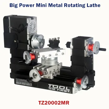 Thefirsttool TZ20002MR Velike Snage Mini Metalno Rotirajuće Tokarilica 12000 o/min, 60 W Motor Veći Radijus Obrade DIY Alat Dječji Dar
