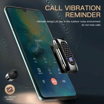 DR13 K55 Mini Bežične Slušalice Podsjetnik na Poziv Vibracija Bluetooth 5,2 telefoniranje bez korištenja ruku Blues Auto Poslovni Slušalice Jedan Ključ Child Kabel