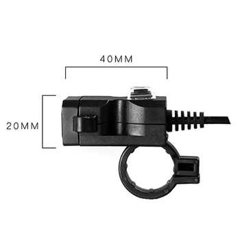 Motocikl Punjač Adapter za Napajanje Priključak za Napajanje Telefona Moto GPS MP4 Dual USB Port 12 U Vodootporan Volan KOQYOX