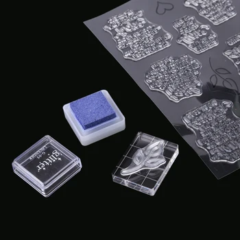 7 Vrsta Prozirni Akril Pečat Jedinice za Diy Prozirni Silikon Pečat/ispis Lako Učiniti Za Scrapbooking-galerija fotografija, Papir Razglednice